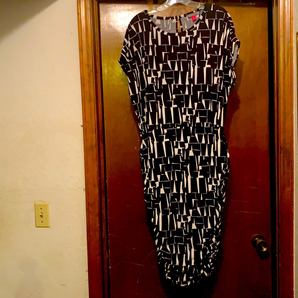 Vince Canute Black and White dress